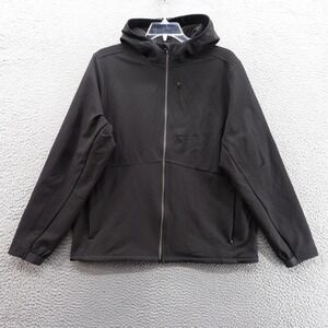VRST Mens Cold Weather Performance Jacket Large Black Hooded Wind‎ Resistant NEW